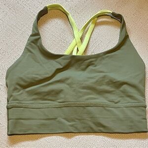 NWOT Lululemon Olive Green Sports Bra